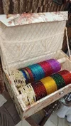 Kasmiri Ghungru Combo Box With Glass Bangles